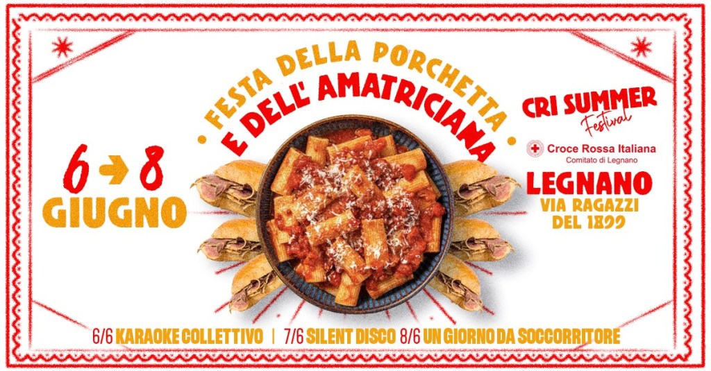 A Legnano arriva la Festa della Porchetta e dell’Amatriciana