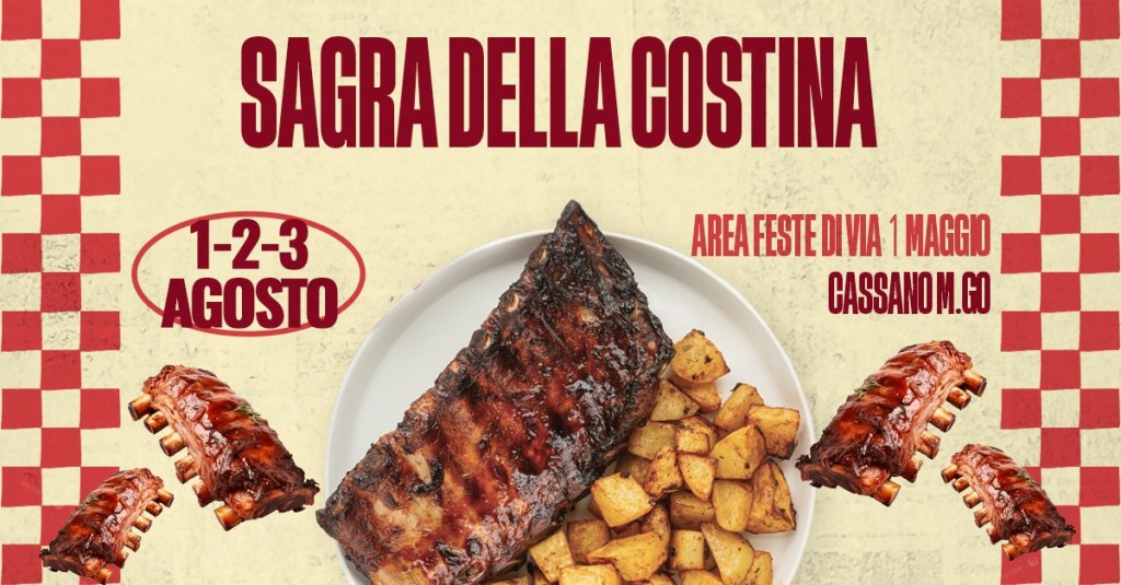 La Sagra della Costina torna a Cassano Magnago: tre giorni di grigliate, musica e&nbsp;divertimento