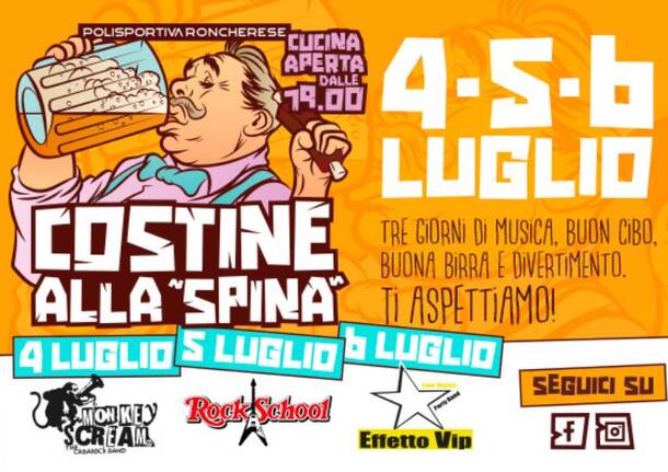 Costine alla “Spina”: griglia, birra e musica a tutto volume a&nbsp;Brebbia