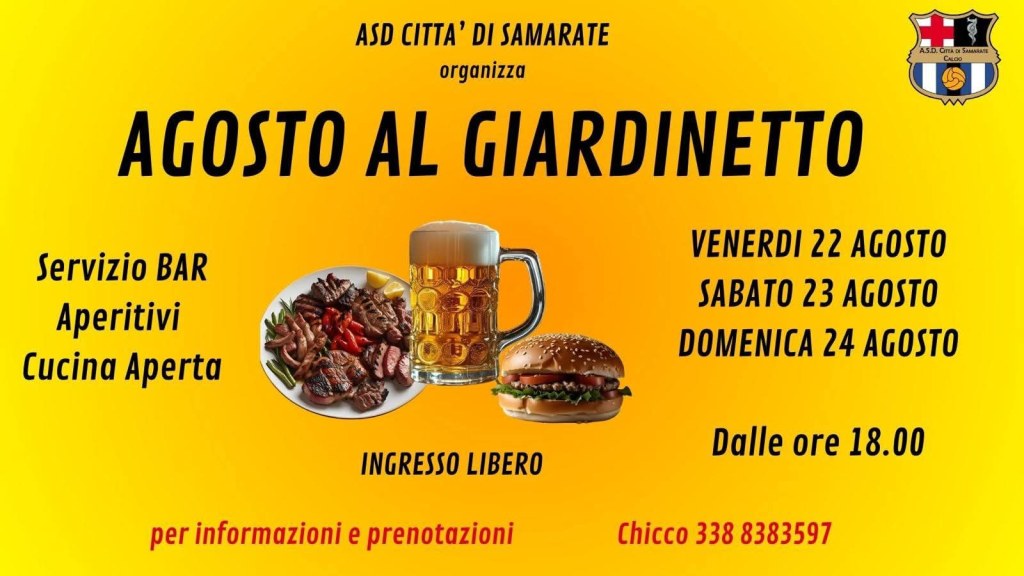 Agosto al Giardinetto