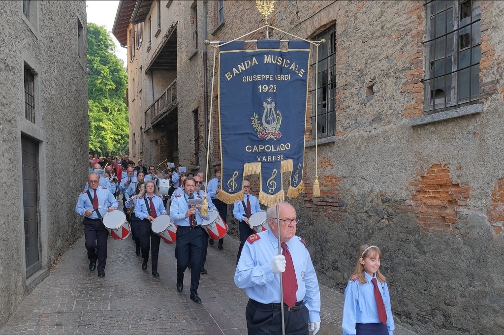 La Banda di Capolago accompagna la Fiamma Olimpica a&nbsp;Varese