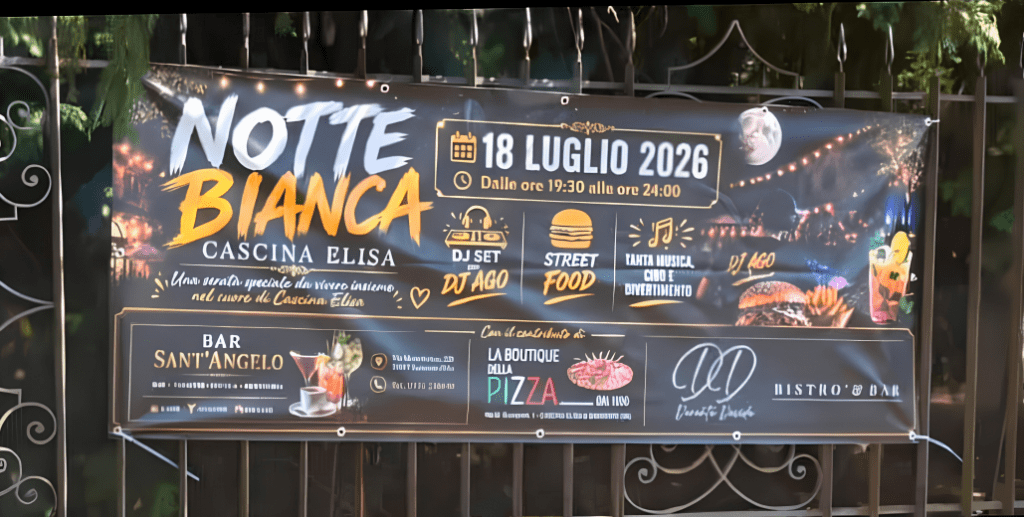 A Cascina Elisa arriva la Notte Bianca: musica, festa e voglia di stare&nbsp;insieme