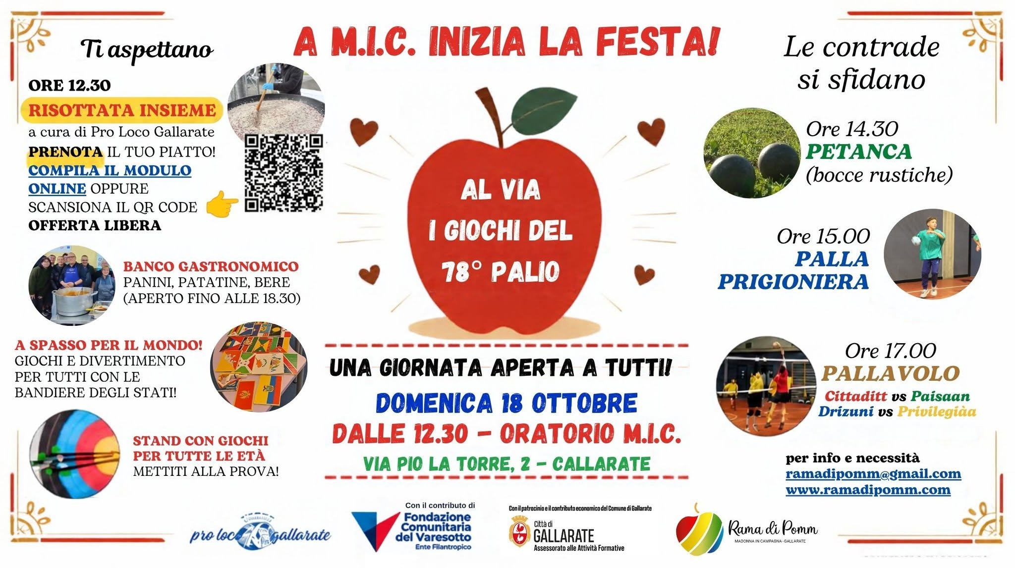 locandina Palio della Rama di Pomm - 78ª edizione